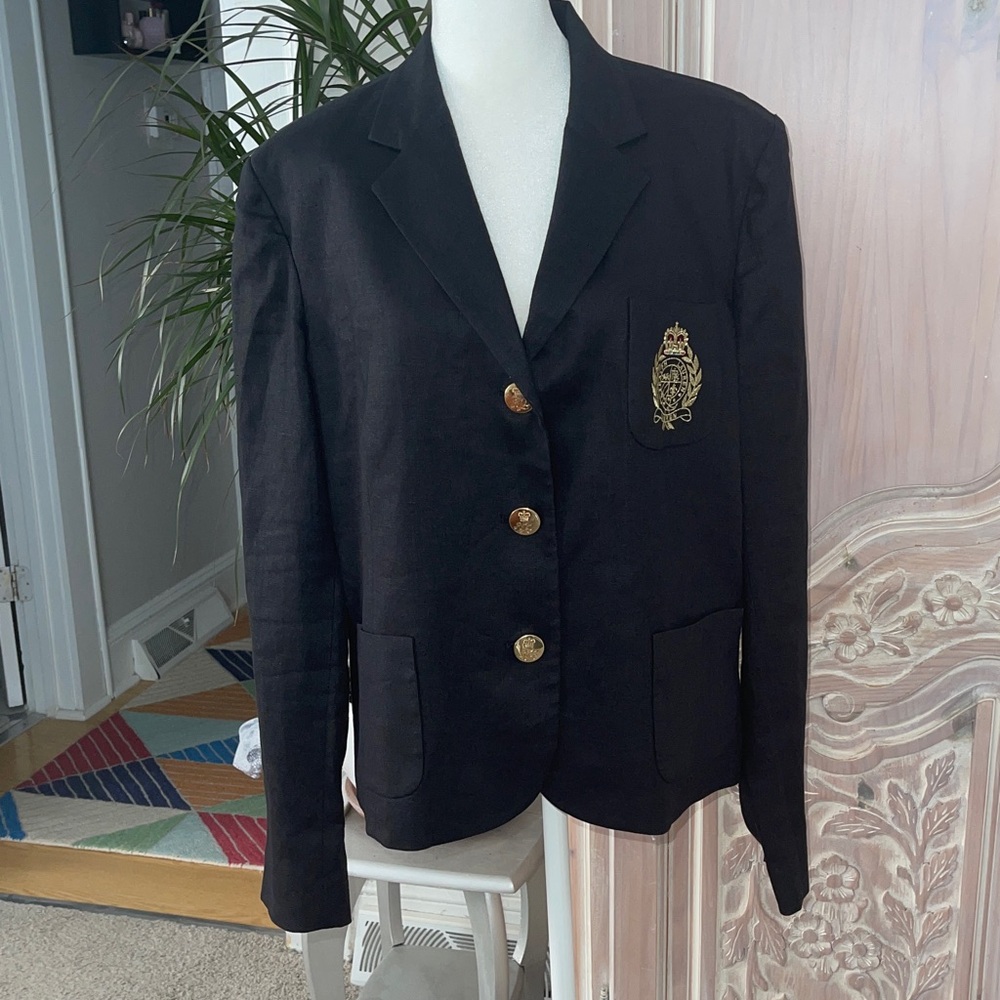 Lauren by Ralph Lauren Linen Blazer - Picture 2 of 10